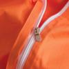 SUSYBAO Burnt Orange Duvet Cover King 100% Cotton 3 Pcs Set 1 Farmhouse Orange Duvet Cover with Zipper Ties 2 Pillow Shams Soft Vivid Burnt Orange Warm Bedding Set for Winter view 3