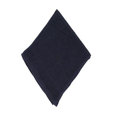 Linteum Textile Face Towel Set, 12x12 Inch, 100% Soft Cotton, 16 Single Ring Spun Washcloths, Absorbent & Durable Face Towel for Household, Spa, Gym and Hotels - 12 Pack (Black)