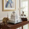Taj Mahal Tajmahal Marble Replica Model India Agra Souvenir Collection (9 Inch x 9 Inch) view 2