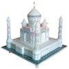 Taj Mahal Tajmahal Marble Replica Model India Agra Souvenir Collection (9 Inch x 9 Inch) view 4