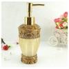 LUANT Vintage Golden Bathroom Accessories, 5Piece Bathroom Accessories Set, Bathroom Set Features, Soap Dispenser, Toothbrush Holder, Tumbler & Soap Dish - Golden Glossy - Bath Gift Set view 2
