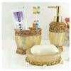 LUANT Vintage Golden Bathroom Accessories, 5Piece Bathroom Accessories Set, Bathroom Set Features, Soap Dispenser, Toothbrush Holder, Tumbler & Soap Dish - Golden Glossy - Bath Gift Set view 4