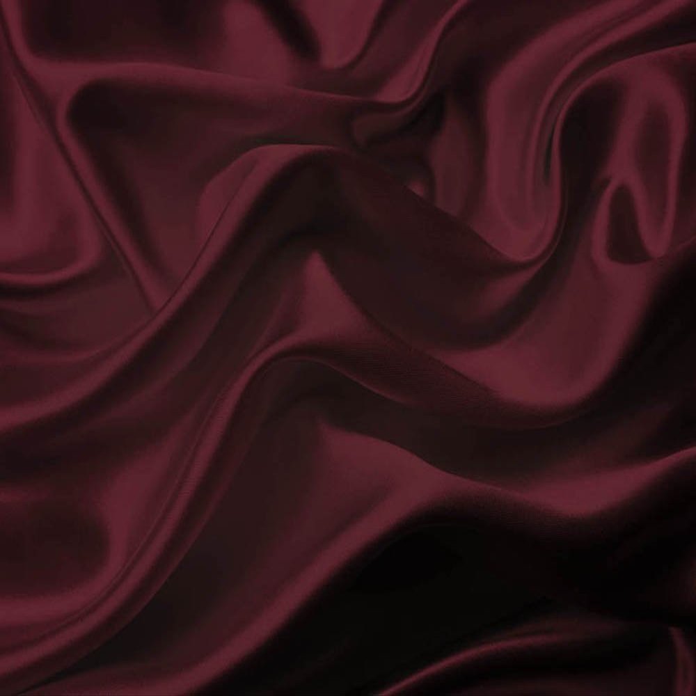 Mk Collection 4pc Soft Silky Satin Solid Color Deep Pocket Sheet Set (Burgundy, King)