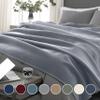 Vellux 1B07046 Original Insulating Core Hotel Style Solid blanket Machine Washable Soft Cozy Warm Pet Friendly Bed Sofa Blankets, King, Grey view 2