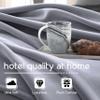 Vellux 1B07046 Original Insulating Core Hotel Style Solid blanket Machine Washable Soft Cozy Warm Pet Friendly Bed Sofa Blankets, King, Grey view 4