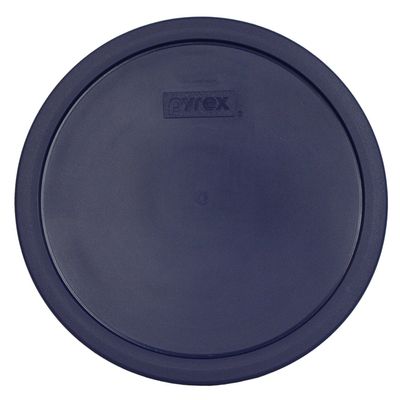 Pyrex Blue Plastic Lid Fits 7403 10 Cup Round Sculptured Glass Dish - Original Genuine Pyrex - Made in the USA