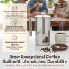 SterlingPro Stainless Steel French Press Coffee Maker Large 1 L(34 oz) Mirror  Durable Double Walled Insulated Coffee Press Keeps Drinks Hot, Easy to Use and Clean Stylish Design for Rich Flavor view 2