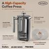 SterlingPro Stainless Steel French Press Coffee Maker Large 1 L(34 oz) Mirror  Durable Double Walled Insulated Coffee Press Keeps Drinks Hot, Easy to Use and Clean Stylish Design for Rich Flavor view 3