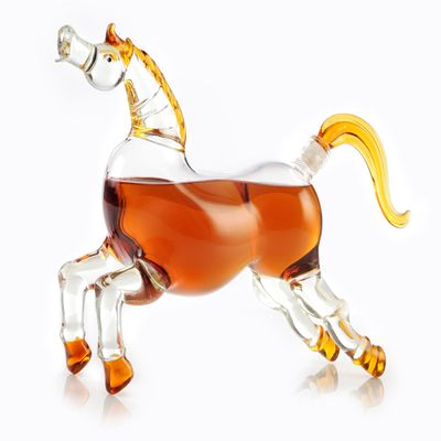 Horse Decanter 1000ml Bourbon Whiskey Decanter - Horse Gifts, Kentucky Gifts and Bar Decor, Equestrian Gift for Horse Lover, Western Barn Decor for Home Bar & Thoroughbred Gifts (Prestige Decanters)