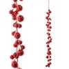 RAZ Imports - 4' Red Plastic Christmas Ball Garland view 1