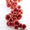 RAZ Imports - 4' Red Plastic Christmas Ball Garland view 2