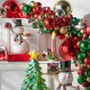 RAZ Imports - 4' Red Plastic Christmas Ball Garland view 3