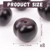 Gresorth 8pcs Artificial Realistic Brin Plum Fake Fruit Home Party Decoration Photography Props Model Simulation Lifelike Black Ornament view 2