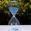 Large Fashion Colorful Sand Glass Sandglass Hourglass Timer Clear Smooth Glass Measures Home Desk Decor Xmas Birthday Gift (60 Minutes, Blue) view 1