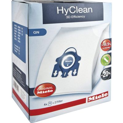 Miele Original AirClean 3D Efficiency GN Vacuum Cleaner Bags, for Miele Complete C2, Complete C3, Classic C1, S8, S5, and S2 Vacuum Cleaners
