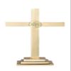 24 Inch Altar Cross - Square Base - Made of Solid Brass view 1