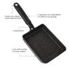 MyLifeUNIT Tamagoyaki Pan, Japanese Omelette Pan Nonstick with Silicone Spatula, Square Egg Pan 7 x 5 inches, Black view 3