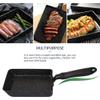 MyLifeUNIT Tamagoyaki Pan, Japanese Omelette Pan Nonstick with Silicone Spatula, Square Egg Pan 7 x 5 inches, Black view 4