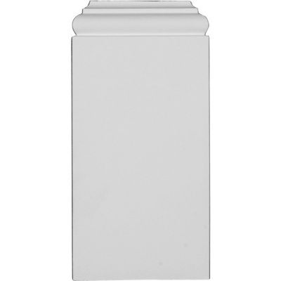Ekena Millwork PB05X10X01TR Traditional Plinth Blocks, 5"W x 10 1/4"H x 1 1/4"P, Primed
