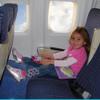 1st Class Kid XL Inflatable FootRest Leg Rest Travel Pillow; Kid Child Toddler Plane Bed, 1 Footstool with 1 Drawstring Bag. Ideal for Airplane, Car, Home, Office, RV, Camp, Car Pet Bed. view 2