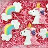 Ann Clark Unicorn 3-Pc. Cookie Cutter Set, Made in USA, Rainbow, Unicorn Body & Head view 4