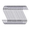 D-BUY 30 Pack 3.5 inch Heavy Duty S Hooks - Plants, Outdoor, Light, Cup, Large Hangers for Kitchen, Bathroom, Bedroom and Office (Silver) view 1