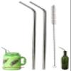 2 JUMBO 14" Stainless Steel Straws 100 oz HUGE SUPER LONG Drinking Wide Compatible With Whirley Insulated Travel Mug FOAM Truck Stop Cups view 1