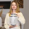 Trupoint Memorials Cremation Urns for Human Ashes, Decorative Burial Urn for Adult Men and Women, Large Opal with Silver Lining view 4
