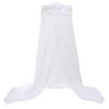 Jeteventy Bed Canopy for Girls, Princess Bed Curtain Net for Single to King Size,Bedroom Decoration of Round Lace Dome with Stainless Steel Hook,Quick Easy Installation (White) view 1