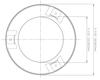 Tyco LFII White Flat Cover Plate - 139 Degrees view 3