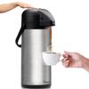 Coffee Carafe for Keeping Hot - 102oz/3L Airpot Coffee Dispenser with Pump - Insulated Stainless Steel Hot Beverage Dispenser for Parties - Thermal Carafe for Hot Drinks Water Tea Chocolate view 1