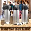 Coffee Carafe for Keeping Hot - 102oz/3L Airpot Coffee Dispenser with Pump - Insulated Stainless Steel Hot Beverage Dispenser for Parties - Thermal Carafe for Hot Drinks Water Tea Chocolate view 4
