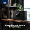 Viking Security Safe VS-25BL Fingerprint Home Safe with 32-Print Biometric Access, LED-Lit Interior, Adjustable Shelf & Heavy-Duty Anti-Pry Steel Body view 2