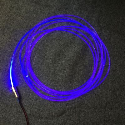 Raysell 3mm 10Meter PMMA Side Glow Optic Fiber Cable with 1.5W 12V LED Light Source Illuminator Blue