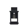 LALUZ Rectangle Porch Lights Outdoor, A03156 Farmhouse Weather-Proof Exterior Light Fixture with Clear Glass, Anti-Rust Outdoor Wall Lantern in Matte Black Finish for Front Door, Patio, Yards, Garage view 4