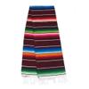 Leos Imports Mexican Serape Blanket, Traditional Saltillo Mexican Throw Blanket, Handmade Acrylic Blanket, 84 x 55 Inches, Burgundy view 1
