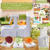Brieftons 5-Blade Vegetable Spiralizer: Strongest-Heaviest Spiral Slicer, Best Veggie Pasta Spaghetti Maker for Low Carb/Paleo/Gluten-Free/Vegan Meals, With Extra Blade Caddy, 4 Recipe Ebooks view 3