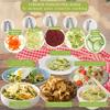 Brieftons 5-Blade Vegetable Spiralizer: Strongest-Heaviest Spiral Slicer, Best Veggie Pasta Spaghetti Maker for Low Carb/Paleo/Gluten-Free/Vegan Meals, With Extra Blade Caddy, 4 Recipe Ebooks view 4