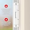Double Bolt Lock for Sliding Glass Doors - Newly Patented - Advanced Technology to Keep Your Family Safe and Secure - High Security Lock - Virtually Burglar Proof (White 2-Pack) view 4
