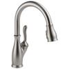 Delta Leland Brushed Nickel Kitchen Faucet with Pull Down Sprayer, Traditional Single Hole Kitchen Sink Faucet, Single Handle, SpotShield Stainless 9178-SP-DST view 1