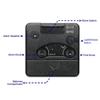 Peakeep Ultra Small, Battery Travel Alarm Clock with Snooze and Light, Silent with No Ticking Analog Quartz (Black) view 4