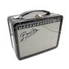 AQUARIUS Fender Amp Large Fun Box - Sturdy Tin Storage Box with Plastic Handle & Embossed Front Cover - Officially Licensed Fender Merchandise and Collectible Gift for Kids, Teens & Adults, Black, 3" view 1