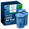 Brita Filter Replacements for Water Pitchers and Dispensers, Elite, NSF Certified to Remove 99% of Lead, 2 Count, Blue view 1