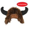 Plush Buffalo Hat view 3
