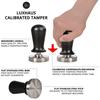 LuxHaus Espresso Tamper - 53mm Calibrated Coffee Tamper for Espresso Machine with Spring Loaded 100% Flat Stainless Steel Base view 2