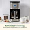 Cuisinart 14-Cup Coffee Maker, Programmable PerfecTemp Glass Carafe Coffee Machine with 1-4 Cup Setting, Brew Strength Control and Pause, Stainless Steel, DCC-3200NAS view 2