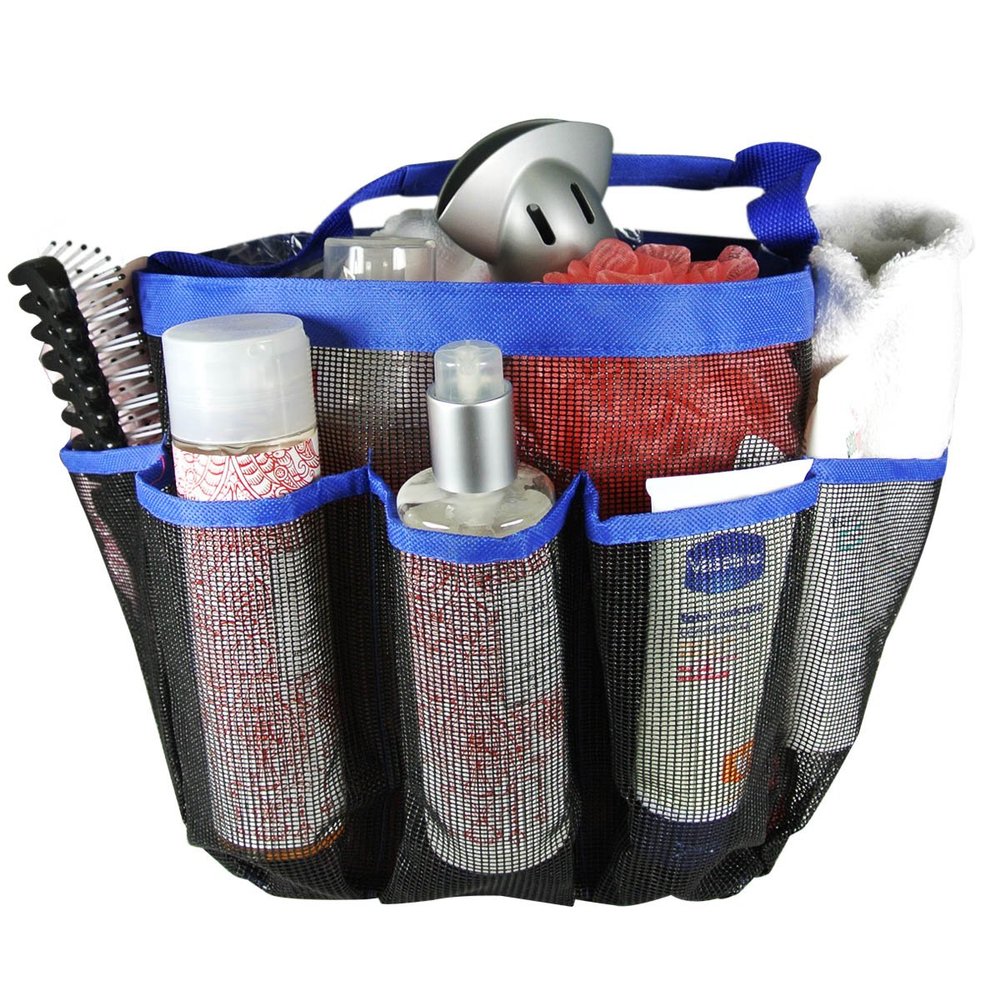 Allydrew Quick Dry Portable Mesh shower Caddy/Tote/Organizer, Blue