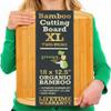 Organic Lightweight, Durable Extra Large Bamboo Cutting Board (18") - Non Toxic Wood Chopping Board with Juice Groove for Kitchen, Meat, Vegetables, and Food Prep by Greener Chef view 1