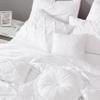 Chezmoi Collection Sydney California King Size Comforter Set - 7-Piece Pintuck Bedding - White, Elegant Lightweight Pinch Pleat Comforter with Decorative Pillows Bed Set for All Season view 3