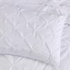 Chezmoi Collection Sydney California King Size Comforter Set - 7-Piece Pintuck Bedding - White, Elegant Lightweight Pinch Pleat Comforter with Decorative Pillows Bed Set for All Season view 4